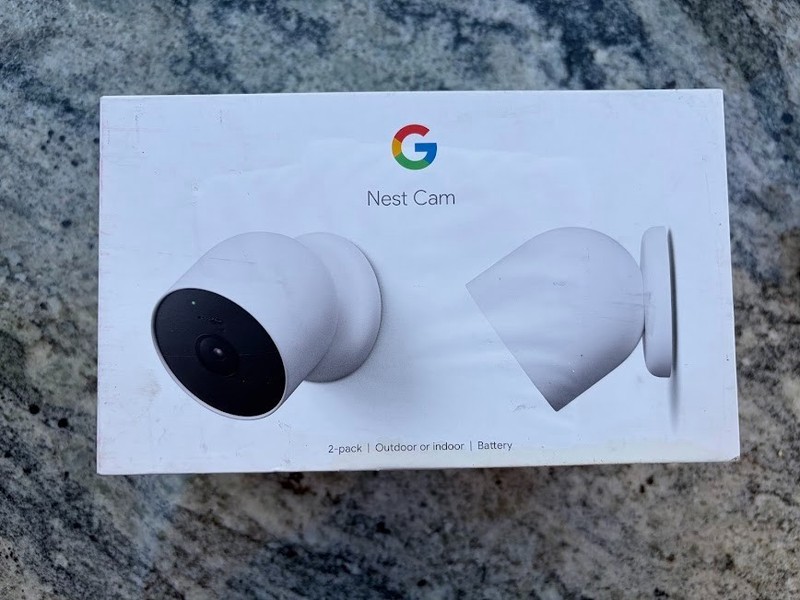 Google Nest Indoor/Outdoor Wireless Smart Security Camera (Battery) 2-Pack