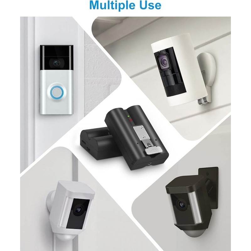 Ring Battery Replacement 2 Pack Rechargeable Lithium Ion Doorbell Camera New gallery