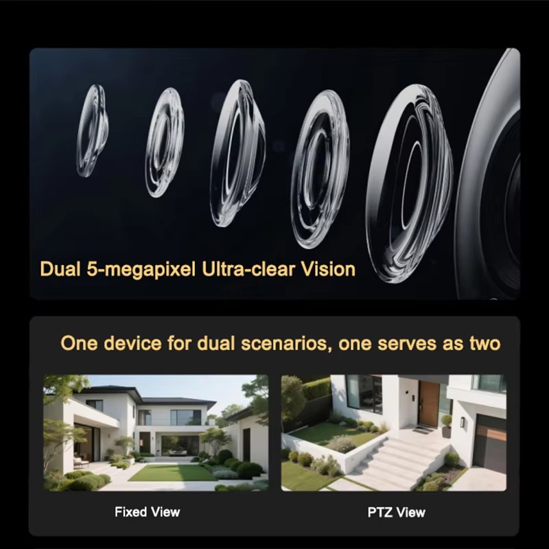 XIAOMI Outdoor Camera 4 Dual Lens WiFi Night Vision Two Way Audio Home Security gallery