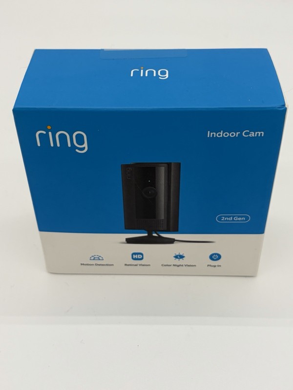 Ring Indoor Cam (2nd Gen) Black Plug-In Wi-Fi HD IP Camera Motion + Color Night gallery