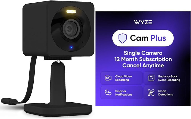 Cam OG Black Cam plus Yearly, Covers 1 Camera, Auto-Renews at $19.99/Year, Activ