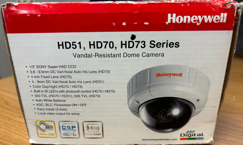 Honeywell HD73-R Surveillance Dome Camera