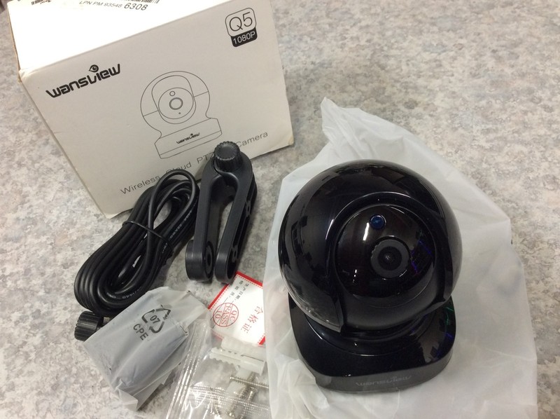 Wansview Wireless Cloud PTZ IP Security Camera, 1080P HD, WiFi Indoor Q5 - Black gallery