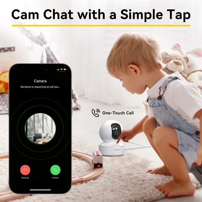 3MP WiFi Security Camera 5G/2.4GHz Baby Monitor Auto Tracking 24/7 CCTV gallery
