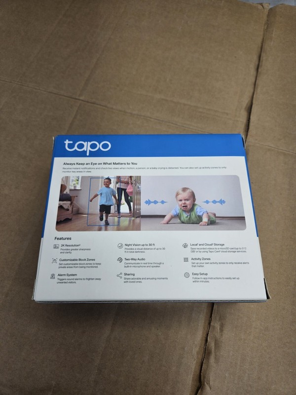 TP-Link C110 TAPO 2k Smart Surveillance Camera - White gallery