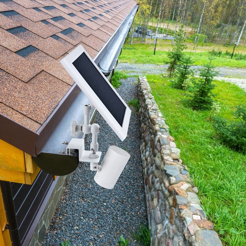 2-in-1 Gutter Mount for Solar Panel, Stick Up Cam Battery, Spotlight Cam and ... gallery