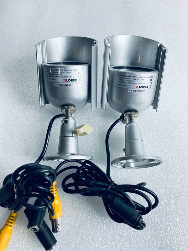 Lot Of 2 - Lorex High Resolution In/Outdoor Security Cameras, CVC6975HR gallery