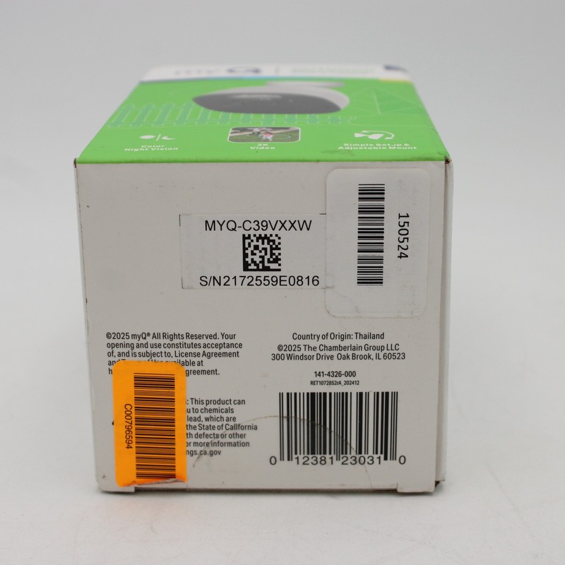 MyQ Wireless Outdoor 2K All-In-One Battery Camera | 141-4326-000 | MYQ-C39VXXW gallery