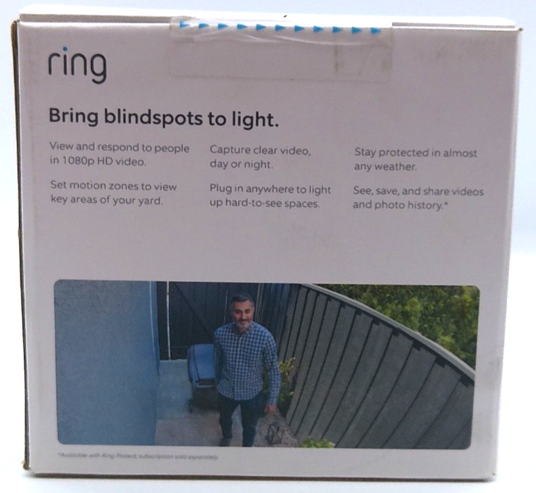 Ring Spotlight Cam Plug-In W/Bright LEDs & Siren - BRAND NEW!!!! gallery