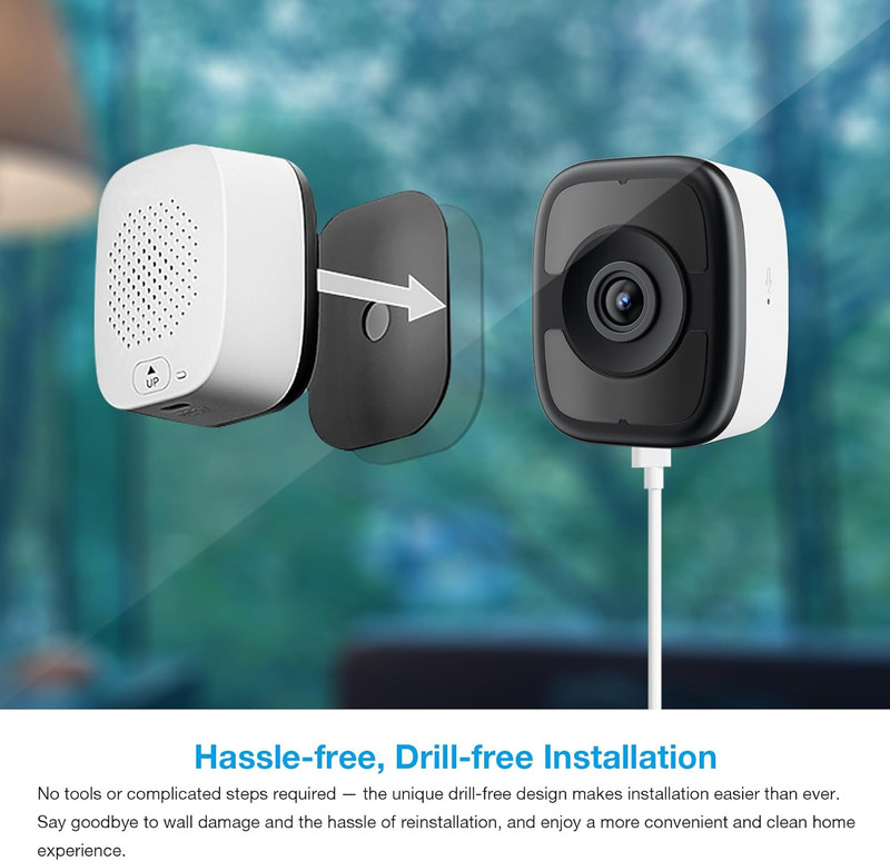 5MP 3K Window Camera, 2.4G & 5G Wifi Indoor Cameras for Home Security with Color gallery