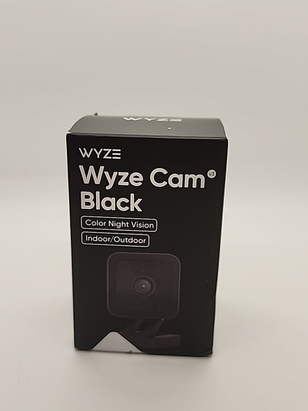 Wyze Cam v3 Security Camera Wired Indoor/Outdoor Color Night Vision Black