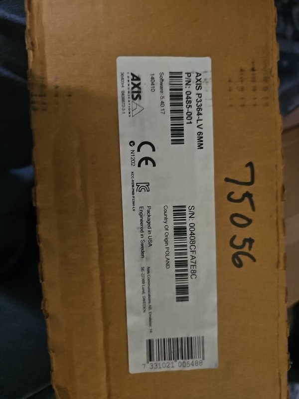 AXIS P3364-LV 0485-001