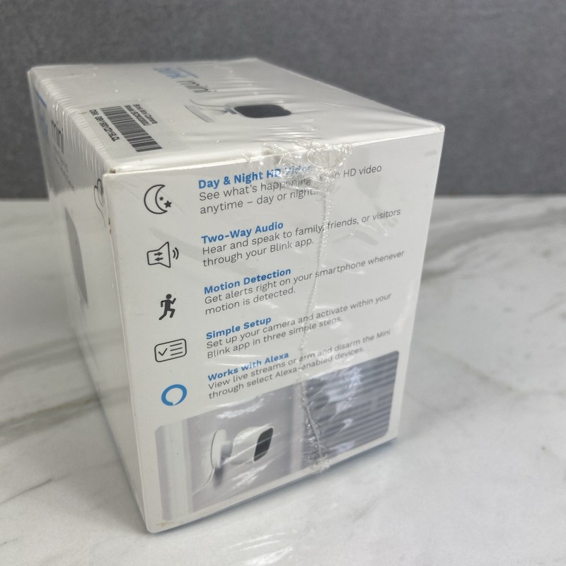 Blink Mini Indoor Plug-In Live HD Smart Security Camera New Sealed gallery
