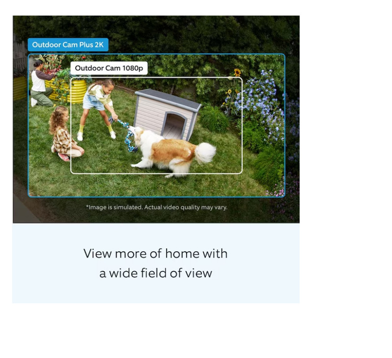 [ BIG SALE ] Ring Outdoor Cam Plus 2K Camera White gallery