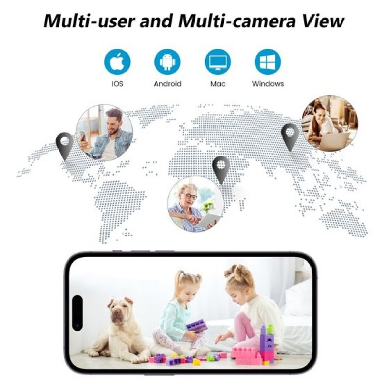ieGeek 2.5K Pet Camera with 360° PTZ & 5G/2.4GHz WiFi Indoor Security Cam Alexa gallery