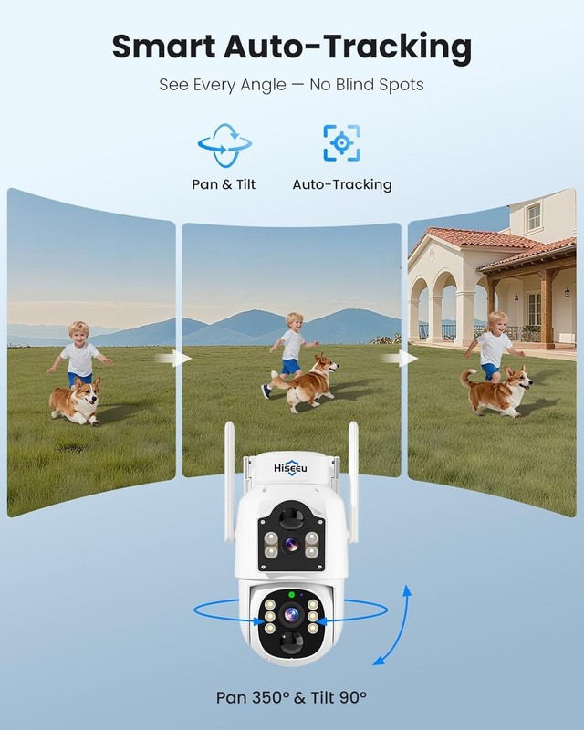 Dual Lens Solar Security Camera with Night Vision and Hassle Free Installation gallery