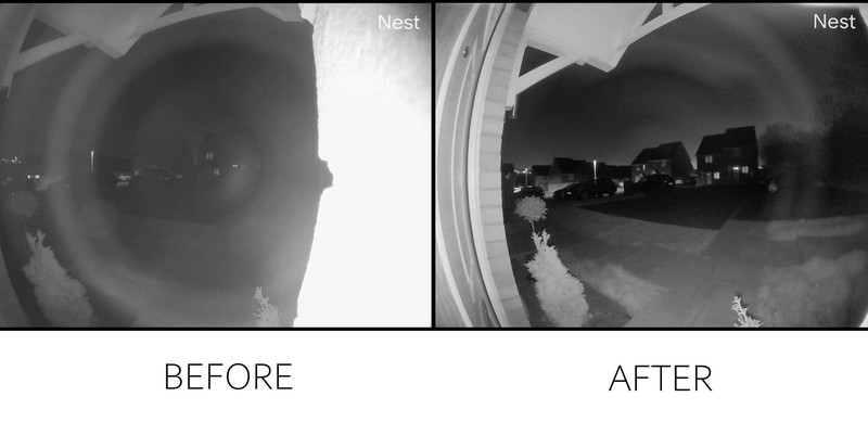 45° Corner Mount Wedge Compatible with Google Nest Hello Video Doorbell 1st G... gallery