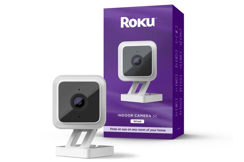 Roku Indoor Camera SE 1080p HD Video, Smart Alerts, Two-Way Audio, Cloud Storage