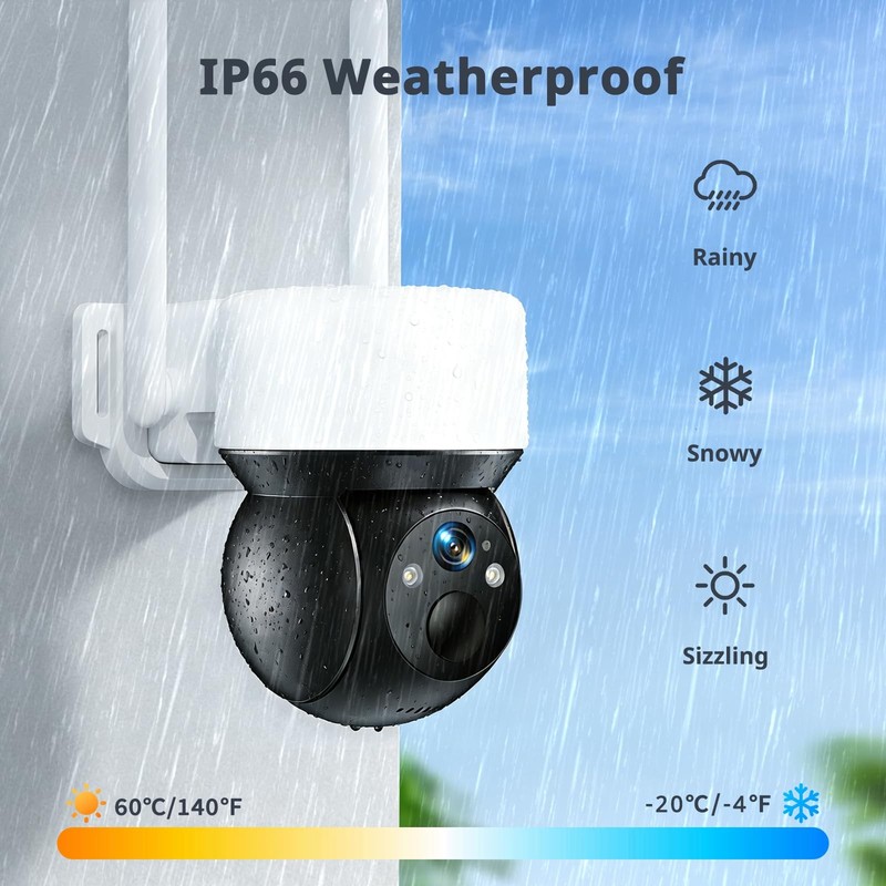 4G LTE Cellular Solar Wireless Outdoor, No WiFi with SIM Card & 32GB SD, 2K C... gallery