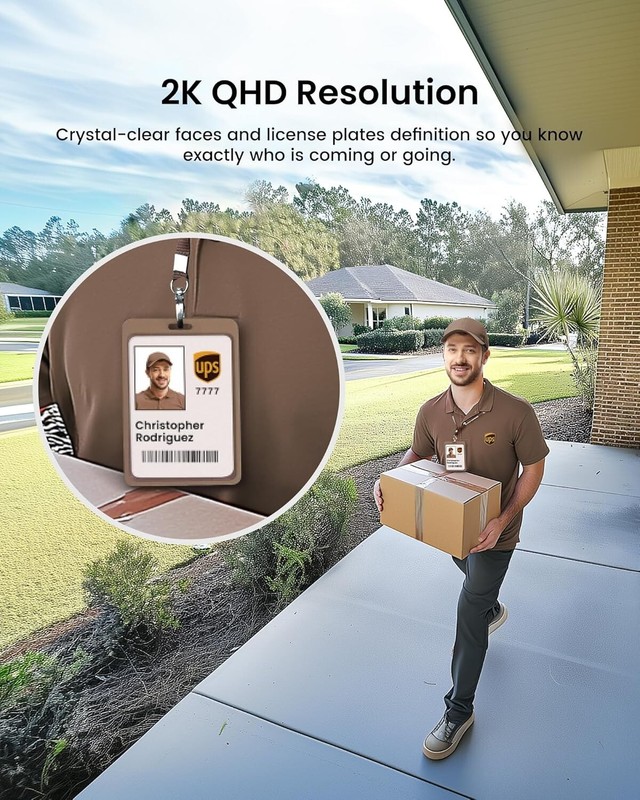 Solar Security Cameras Wireless Outdoor, 2Mins DIY Installation, No Subscript... gallery