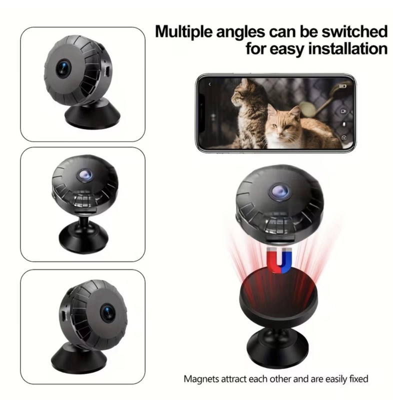 Compact Magnetic Camera, 480P Resolution, 2.4Ghz Wifi Connectivity gallery