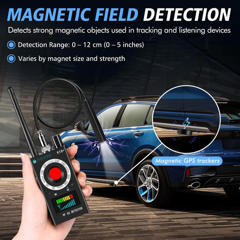 K18+ Hidden Camera Detector, Spy Camera Finder, Bug Detector, Magnetic Field Det gallery