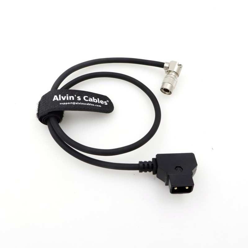 Right Angle Hirose 4 Pin Male To DTap Power Cable Fit 688/644/633 50cm gallery