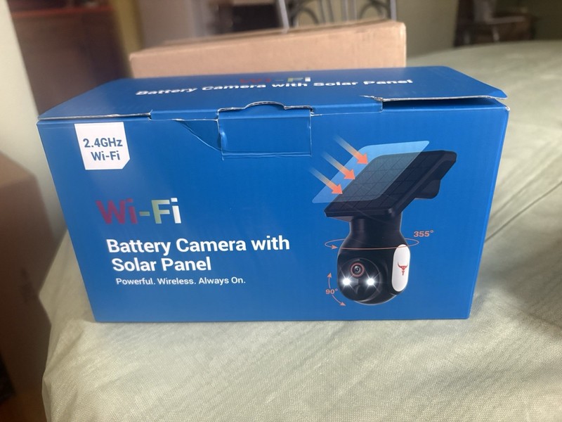 1080p WiFi Security Camera with Solar Panel, Battery Powered, Pan Tilt, AI Motio gallery