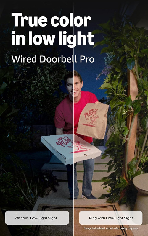 Wired Doorbell Pro (Newest Model), Deep Silver with Floodlight Cam Pro (Newest M gallery