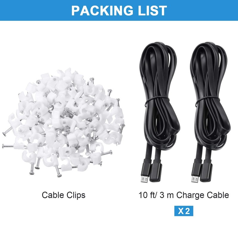2 Pcs 10 Ft Micro USB Extension Cable, Male to Female, Security Camera gallery