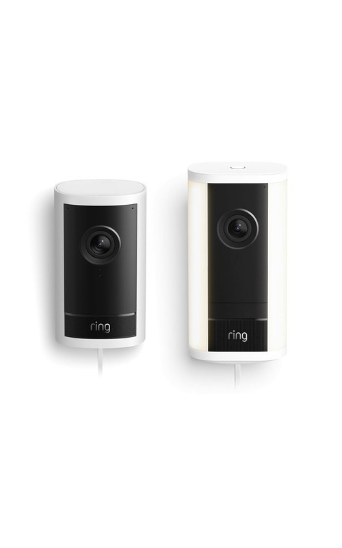 Ring Outdoor Cam Pro, Plug-In (Newest Model), White with Spotlight Cam Pro, Plug gallery