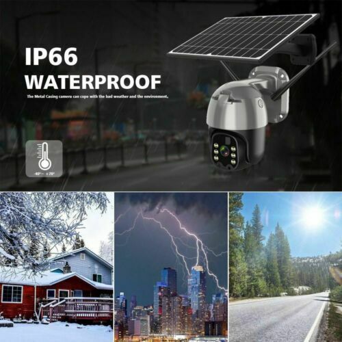 4G PTZ Solar Camera Color Night WiFi 1080P HD CCTV Surveillance Waterproof gallery