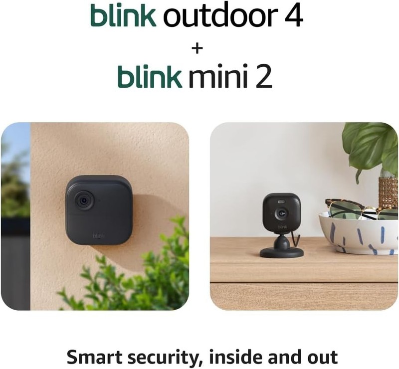 NEW Blink Home Security Camera System Bundle 4 Outdoor/Indoor + Blink Mini 2 gallery