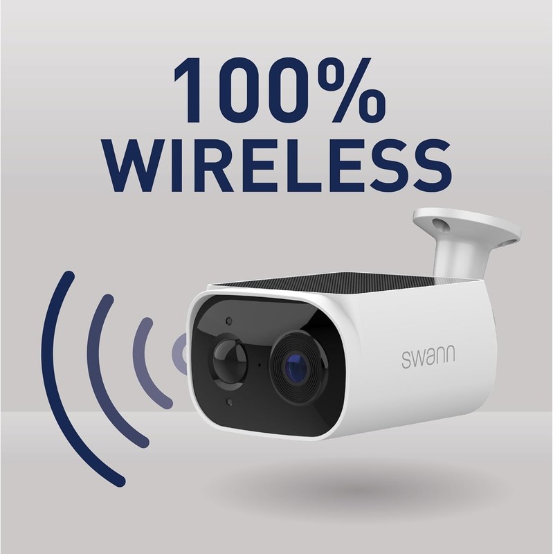 Swann Evo Wireless Outdoor 2K Cameras with Integrated Solar Panel & 2 x 16GB Mic gallery