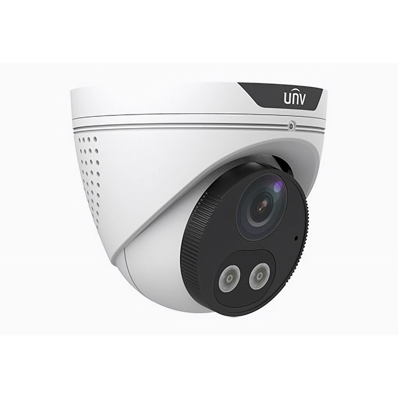 4MP HD Dual Light 2.8mm Fixed Eyeball Network Turret Camera – White