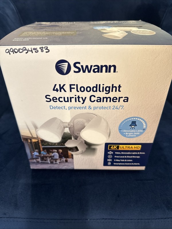 Swann 4k Ultra HD Floodlight Security Camera (SWIFI-4KFLOCAM-US)