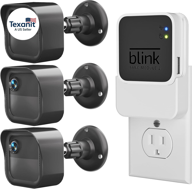 Outdoor Camera Mount for Blink, (2-In-1Minimalist) Sync Module 2 Mount and 3Pack gallery