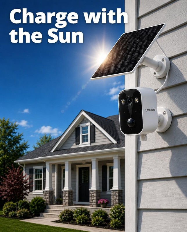 AI 4K Solar Powered Everwatch Battery Wireless Security Camera, AI Detection,... gallery