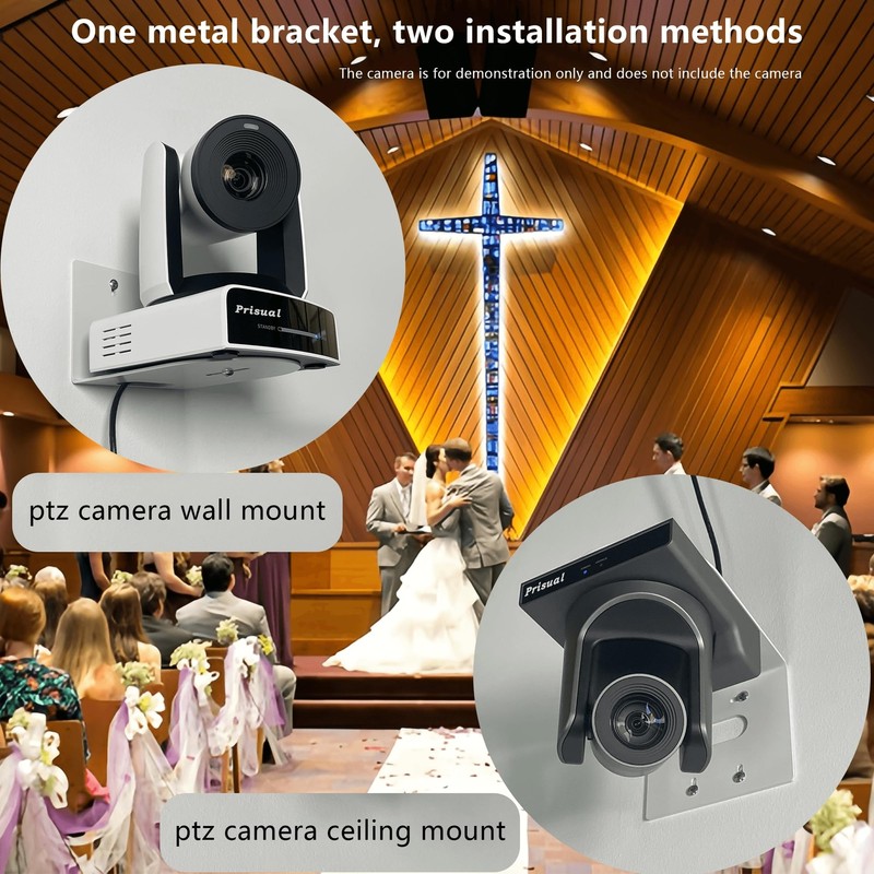 PTZ Camera Wall Mount Bracket Universal Solid Metal Mount for All PTZ Cameras... gallery