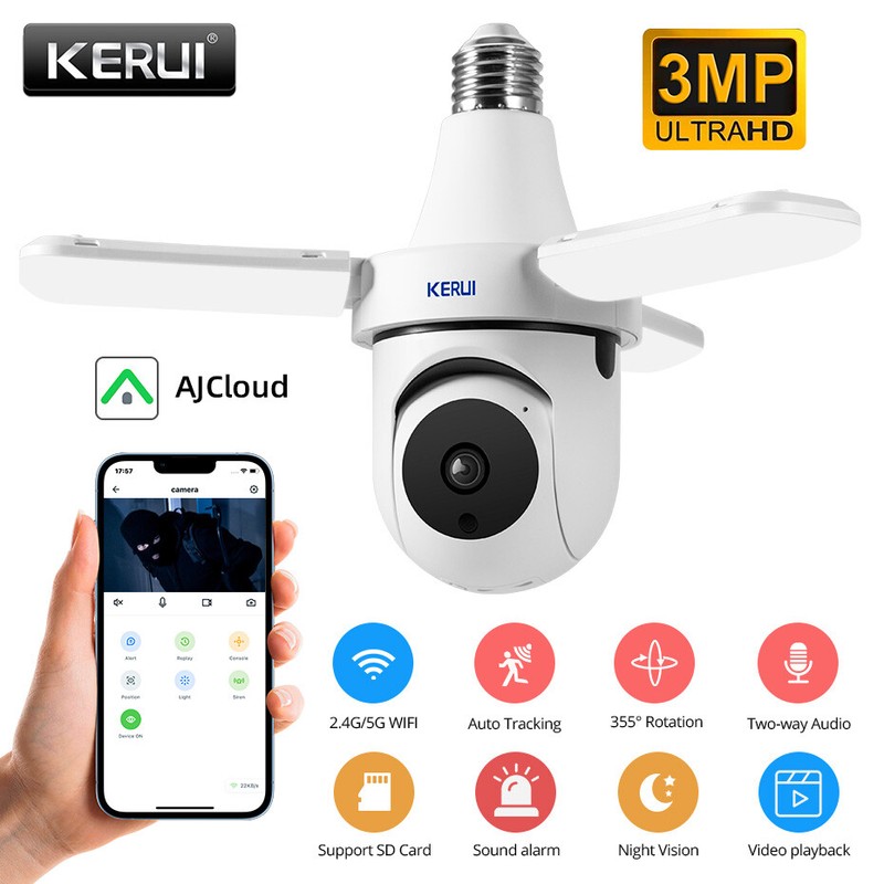1080P HD Wireless Security Camera System Outdoor Home 5G Wifi Night Vision Cam