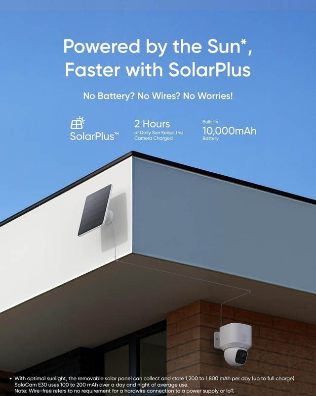 eufy SoloCam E30 Security Cameras Wireless Outdoor Solar Camera Kit 2K 360° Pan gallery