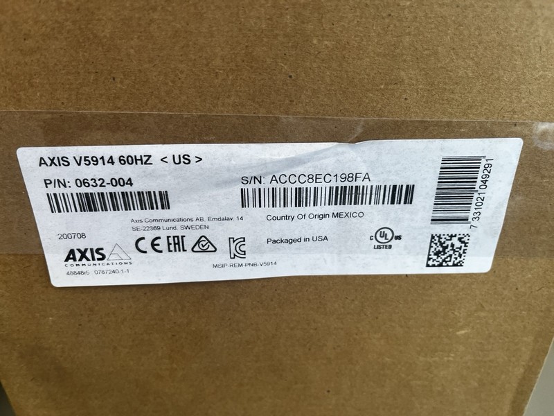 Axis V5914 PTZ Network Camera gallery