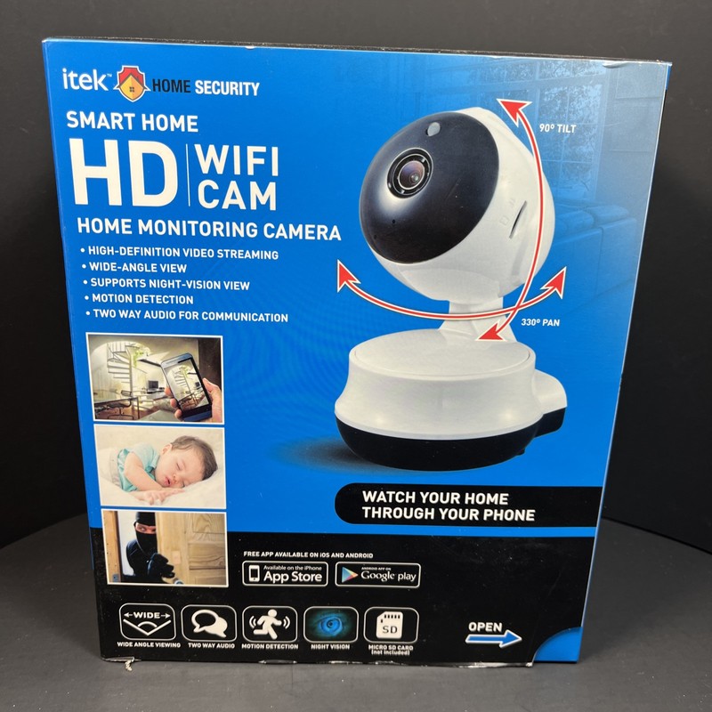 Itek Smart Home HD WI-FI home Monitoring Security Camera