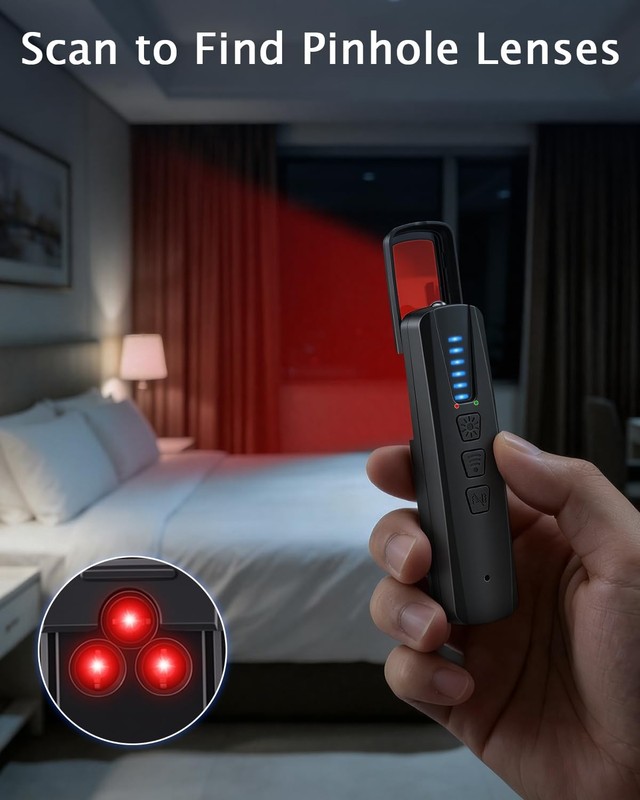 Hidden Camera Detector, Anti-Spy Camera Finder, RF Signal & WiFi Scanner, Hid... gallery