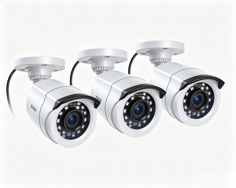 ZOSI 3Pcs 1080P 4 In 1 CCTV Security Camera Indoor Outdoor IR 80ft Night Vision gallery
