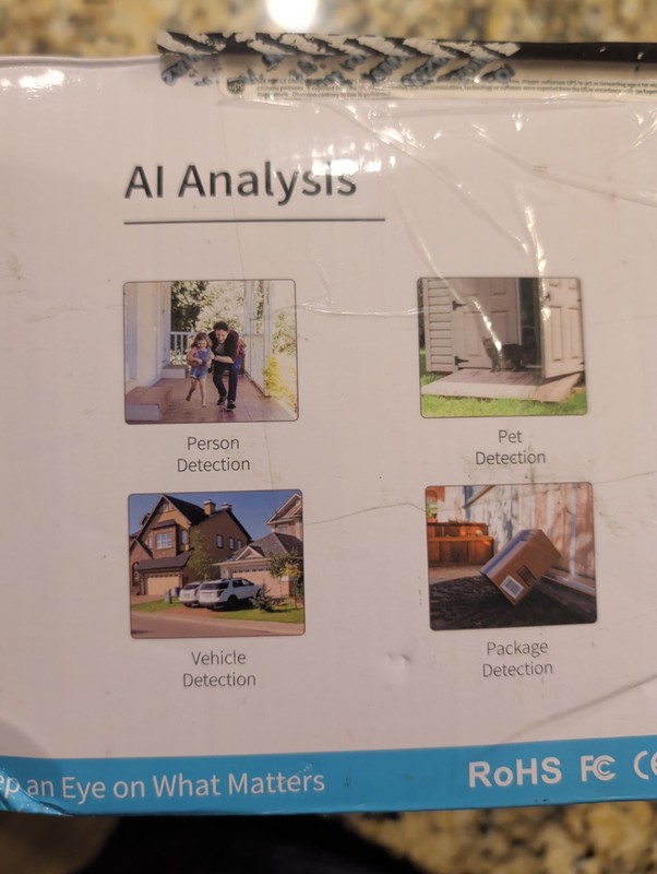 Security Cameras- outdoor, wifi, battery, 4 pack, Smart w/ Ai Event Detection Fs gallery