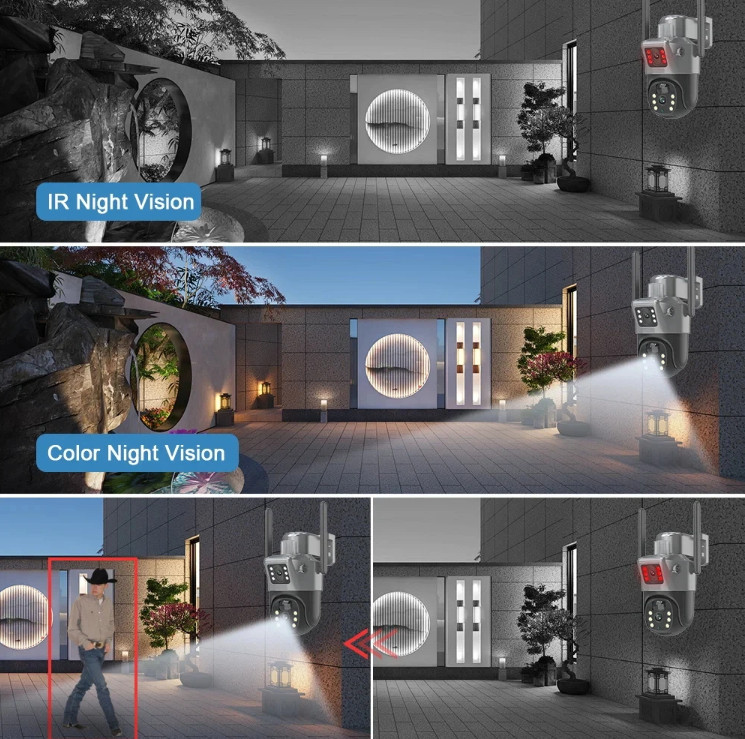 WIFI Solar Panel Security Camera Alarm Home Monitoring LIVE VIEW App gallery