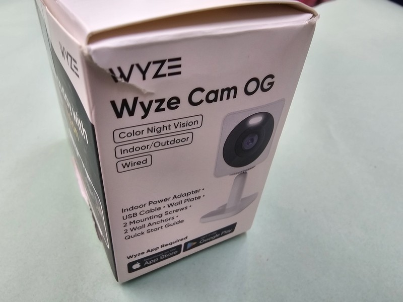 WYZE Cam OG, Indoor/Outdoor Color Night Vision, Wired, Open box, choose quantity gallery