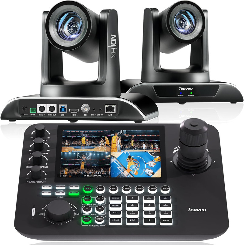 PTZ Camera Bundle/Kits – 30X AI Auto Tracking NDI Sdi/Hdmi/Usb3.0/Lan(Poe) PTZ C