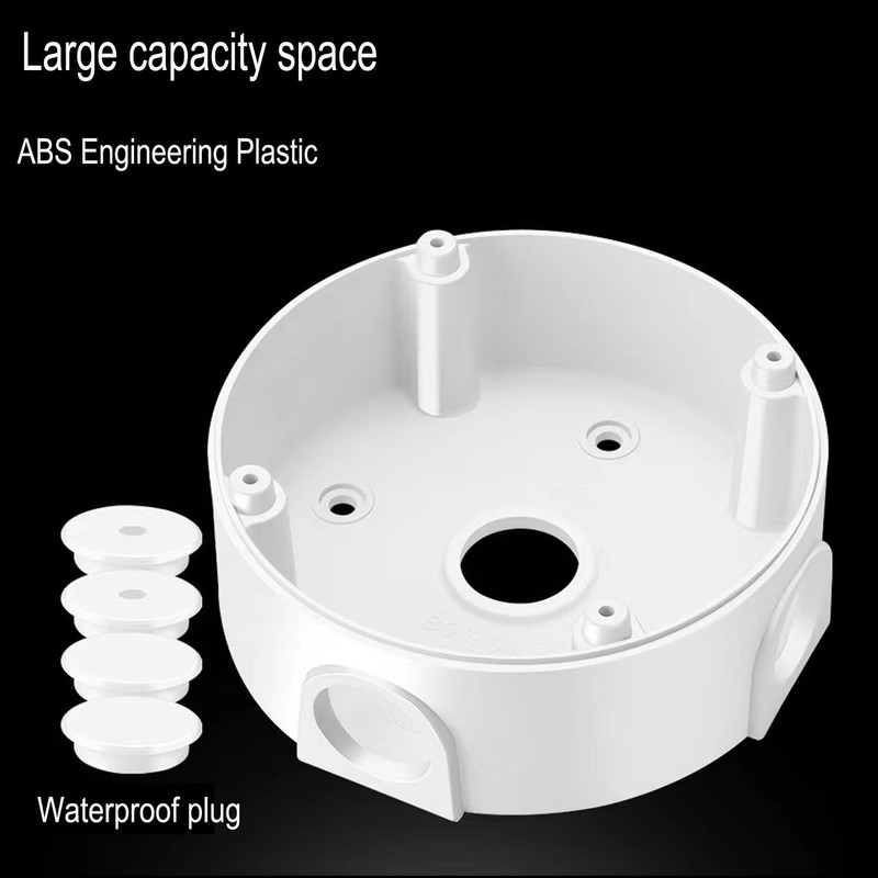 2 PCS Dome Camera Junction Box Security Bracket CCTV Surveillance Mount ABS gallery
